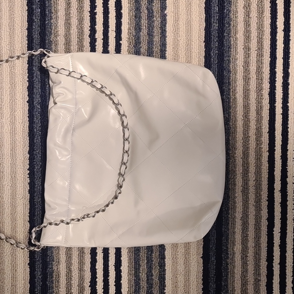 White fashion bag